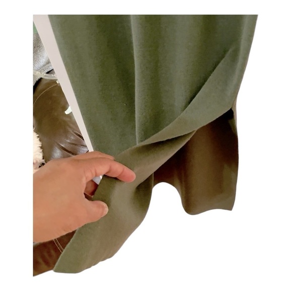 Leith Dresses Leith Long Sleeve Midi color green thyme Size S - Picture 6 of 11